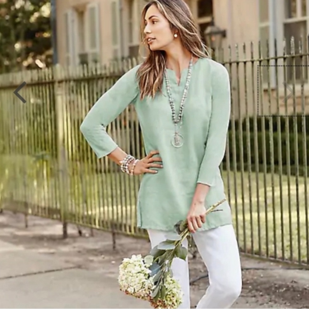 J. Jill Love Linen Mixed-Media A-Line Tunic
